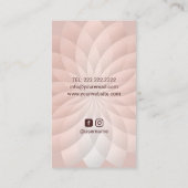 Nageltechnicus Manicurist Roos Gold Lotus Salon Visitekaartje (Achterkant)