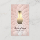 Nageltechnicus Manicurist Roos Gold Lotus Salon Visitekaartje (Voorkant)