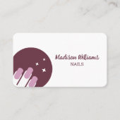 Nageltechnicus Manicurist Visitekaartje (Voorkant)