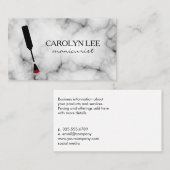 Nageltechnicus Marble Visitekaartje (Voorkant / Achterkant)