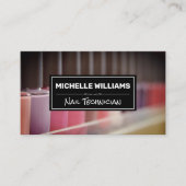 nageltechnicus | nagellak | Diverse kleuren Visitekaartje (Voorkant)
