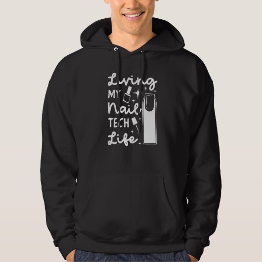 Nageltechnicus Professionele Manicuristen Tech Art Hoodie (Voorkant)