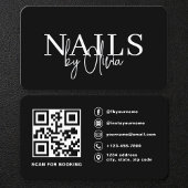 Nageltechnicus QR-code Modern Visitekaartje