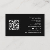 Nageltechnicus Tech Kunstenaar QR-code Sociale Med Visitekaartje (Achterkant)