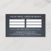 Nageltechnicus - Tekst Logo art met Afspraak Visitekaartje (Achterkant)