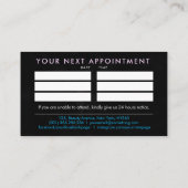 Nageltechnicus - Tekst Logo art met Afspraak Visitekaartje (Achterkant)