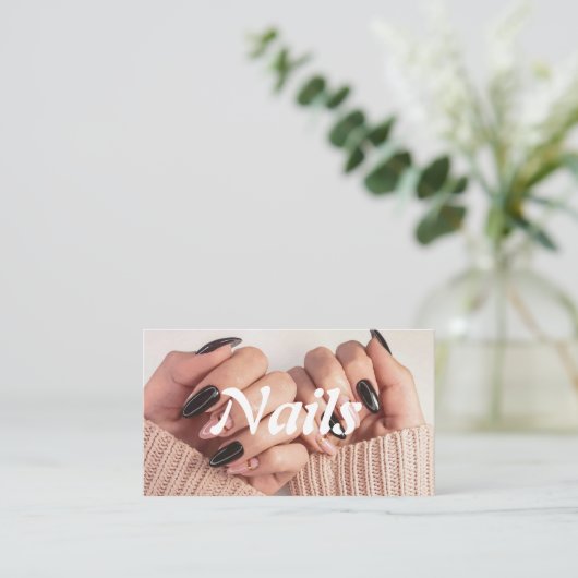 Nageltechnicus Visitekaartjes (Staand voorkant)