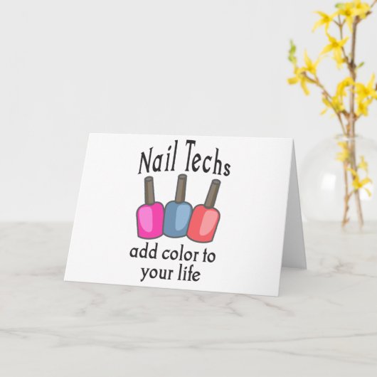 Nageltechnieken Kaart (Gele Bloem)