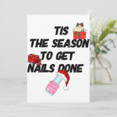 nageltechnische wenskaart (Staand voorkant)