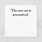 Nagelvormig Visitekaartje van acrylvezel Informatiekaartje (Achterkant)