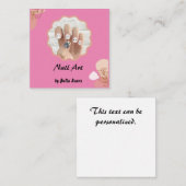 Nagelvormig Visitekaartje van acrylvezel Informatiekaartje (Voorkant / Achterkant)