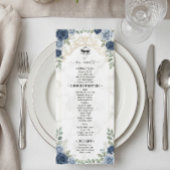 Nagemaakte gouden rolwerkprint marmer menu