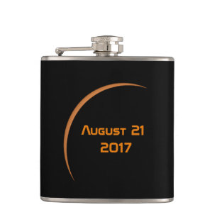 Nagenoeg 21 augustus 2017 gedeeltelijke zonnecrisi heupfles