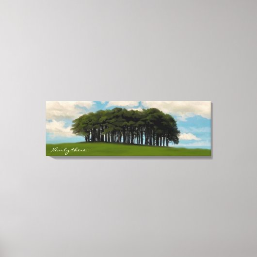 Nagenoeg het landmerk van de Cornish drive Canvas Afdruk (Voorkant)