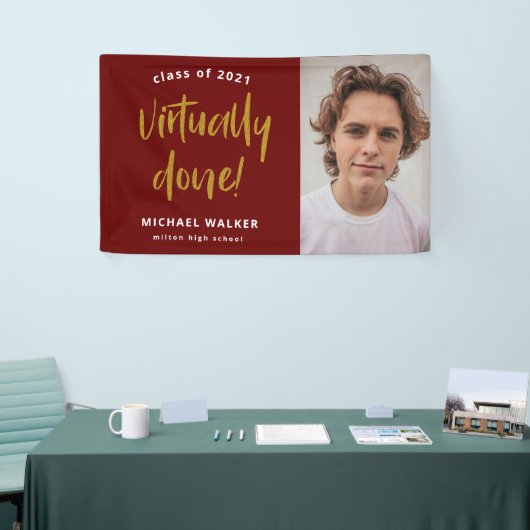 nagenoeg voltooide afstuderen - aankondigingsbanne spandoek (Beurs)