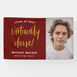 nagenoeg voltooide afstuderen - aankondigingsbanne spandoek