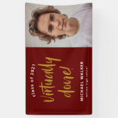 nagenoeg voltooide afstuderen - aankondigingsbanne spandoek (Verticaal)