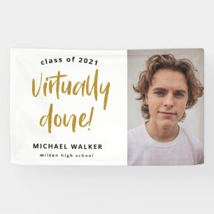 nagenoeg voltooide afstuderen - aankondigingsbanne spandoek