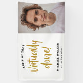 nagenoeg voltooide afstuderen - aankondigingsbanne spandoek (Verticaal)