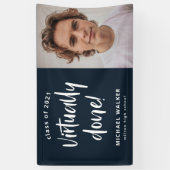 nagenoeg voltooide afstuderen - aankondigingsbanne spandoek (Verticaal)