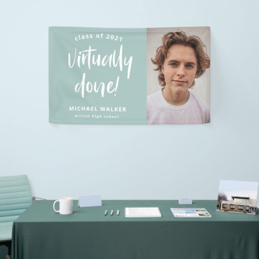 nagenoeg voltooide afstuderen - aankondigingsbanne spandoek (Beurs)