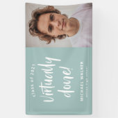 nagenoeg voltooide afstuderen - aankondigingsbanne spandoek (Verticaal)