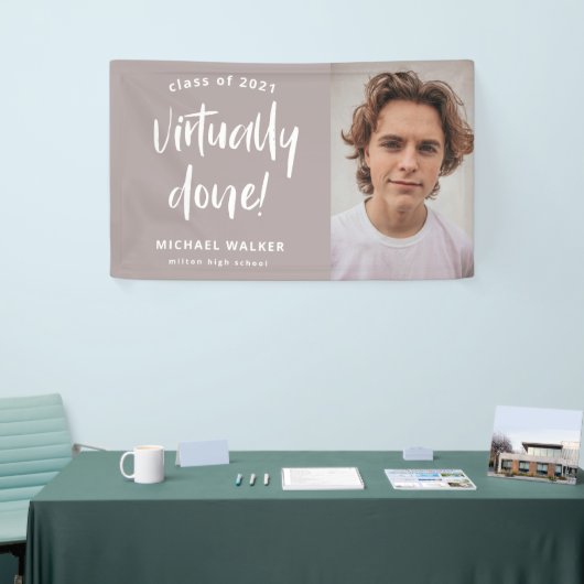 nagenoeg voltooide afstuderen - aankondigingsbanne spandoek (Beurs)