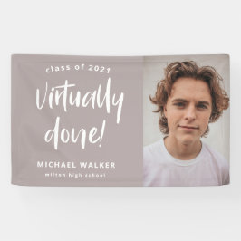 nagenoeg voltooide afstuderen - aankondigingsbanne spandoek