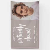 nagenoeg voltooide afstuderen - aankondigingsbanne spandoek (Verticaal)