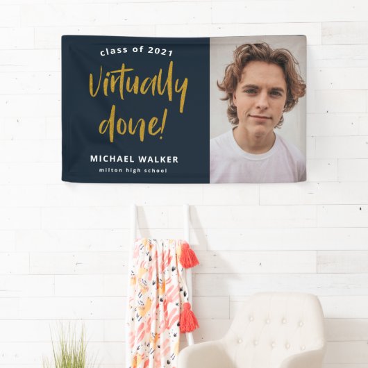 nagenoeg voltooide afstuderen - aankondigingsbanne spandoek (Insitu)