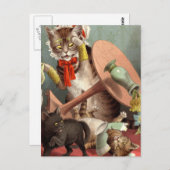 Naghty Cats briefkaart (Voorkant / Achterkant)