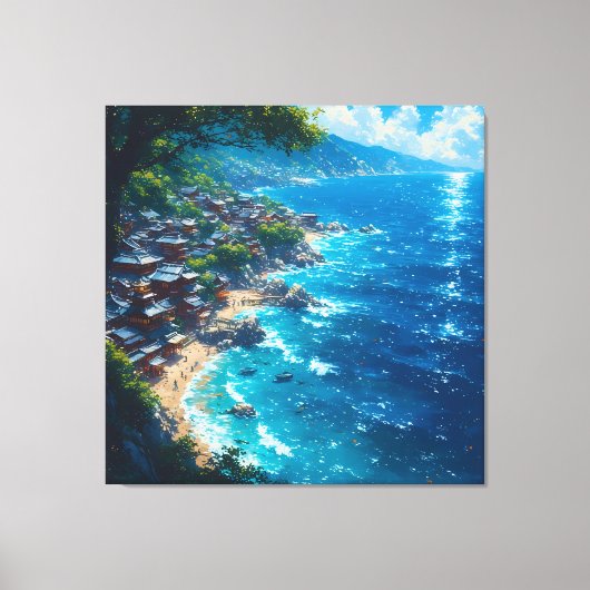 Nagisa no Yume: de droom van de kust Canvas Afdruk (Voorkant)