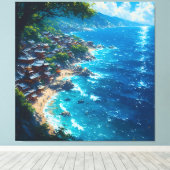 Nagisa no Yume: de droom van de kust Canvas Afdruk (Insitu (Houten vloer))