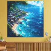 Nagisa no Yume: de droom van de kust Canvas Afdruk (Insitu (Woonkamer))