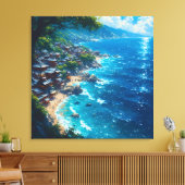 Nagisa no Yume “Droom van de kust” Canvas Afdruk (Insitu (Woonkamer))