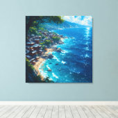 Nagisa no Yume “Droom van de kust” Canvas Afdruk (Insitu (Houten vloer))