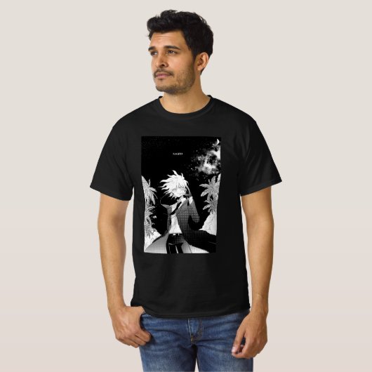Nagito Komaeda black T-shirt (Voorkant volledig)