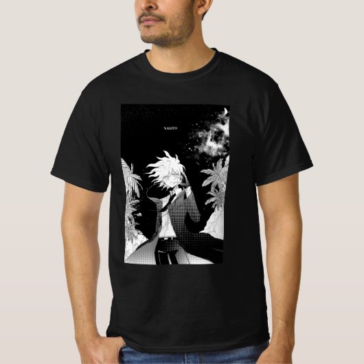 Nagito Komaeda black T-shirt (Voorkant)
