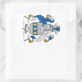 Nagle Family Crest Rechthoekige Sticker (Tas)