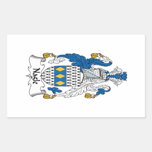 Nagle Family Crest Rechthoekige Sticker