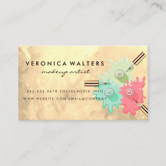 Nagolische flessen gemorst | Schoonheid Klantenkaartje (Voorkant)