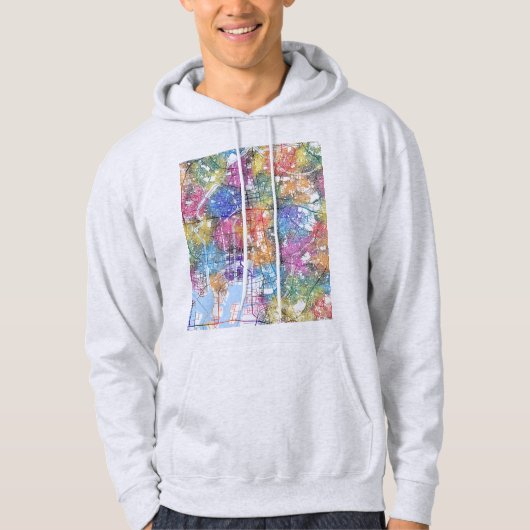 Nagoya Japan City Map Hoodie (Voorkant)