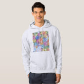 Nagoya Japan City Map Hoodie (Voorkant volledig)