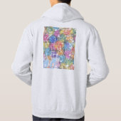 Nagoya Japan City Map Hoodie (Achterkant)