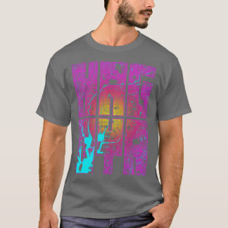 Nagoya Japan Stadsplattegrond Typografie Neon T-shirt