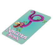 Nagoya Japan vintage-poster. Magneet (Linkerzijde)