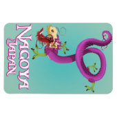 Nagoya Japan vintage-poster. Magneet (Horizontaal)