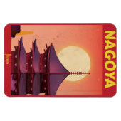 Nagoya, Japan Vintage Travel Poster Magneet (Horizontaal)