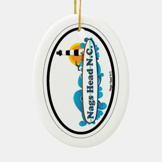 Nags Head. Keramisch Ornament (Achterkant)