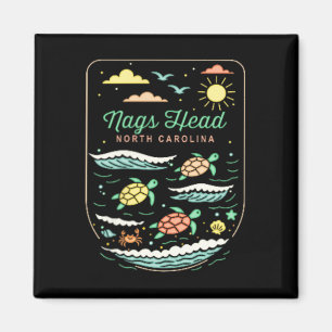 Nags Head Nc Schattige strandvakantie Zeeschildpad Magneet